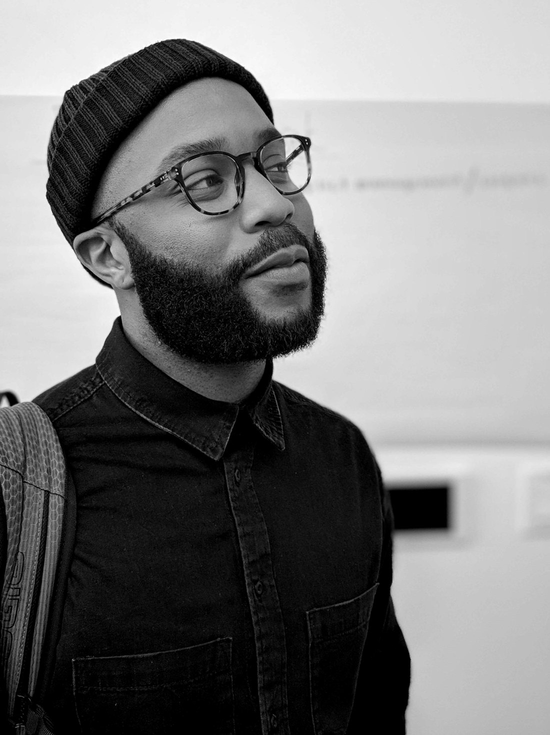 Black-and-white portrait of Worth Making Studio founder Brian Garrett